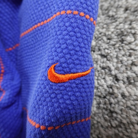 VTG Florida Gators Polo Shirt Mens L Blue Striped NCAA College Football Nike Y2K - Picture 11 of 12